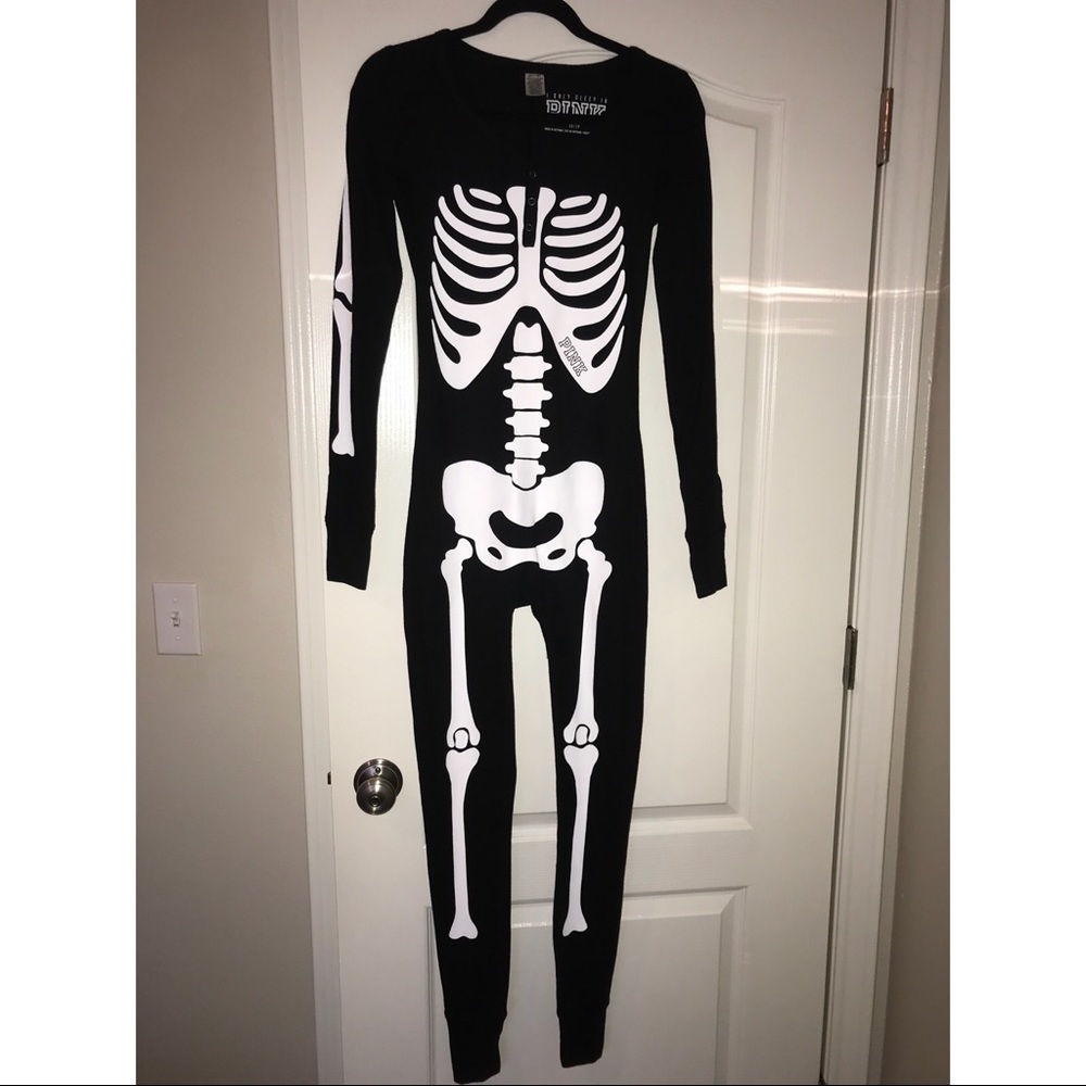 Victoria Secret Pink skeleton Halloween costume